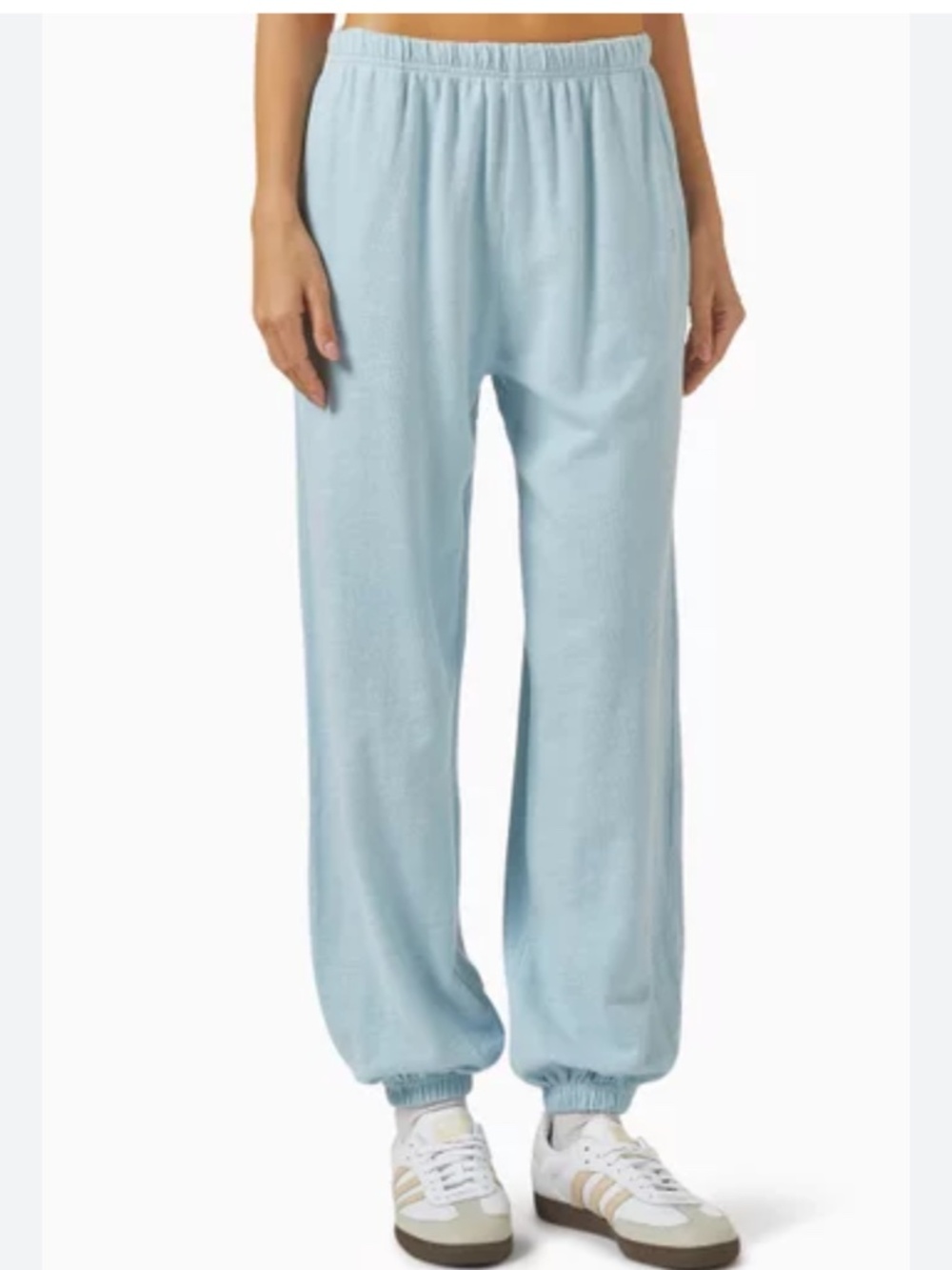 ETERNE Best-Selling Comfy Knit Robin Blue Jogger Sweatpants Sz M NWT $255!!